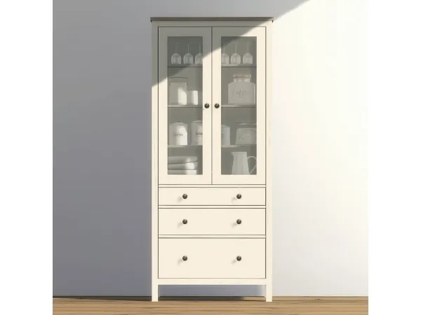 Alpha IKEA Hemnes Glass Door Cabinet - The Sims 4 Custom Content
