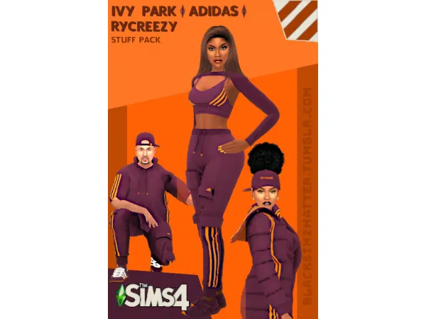 Alpha IVY PARK X ADIDAS Fan Stuff pack - The Sims 4 Custom Content