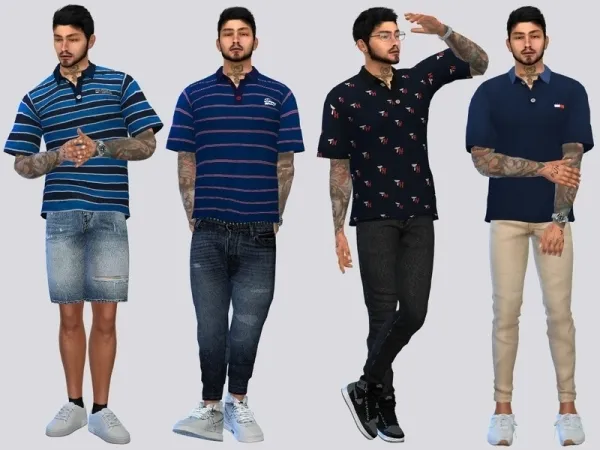 Maxis Match McLayneSims' Tommy Polo Shirt - The Sims 4 Custom Content