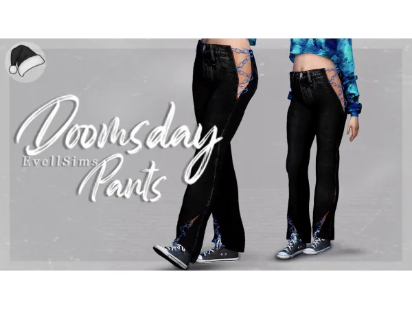 Maxis Match Evells Advent Calendar Day 1 Doomsday Pants - The Sims 4 Custom Content