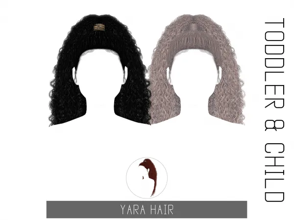 Alpha YARA HAIR TODDLER CHILD - The Sims 4 Custom Content