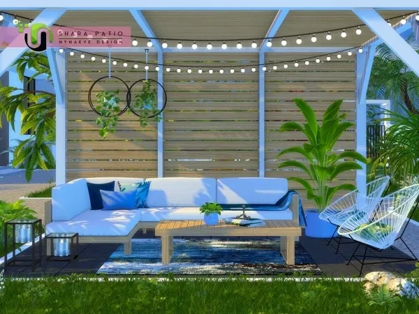 Alpha Shara Patio - The Sims 4 Custom Content