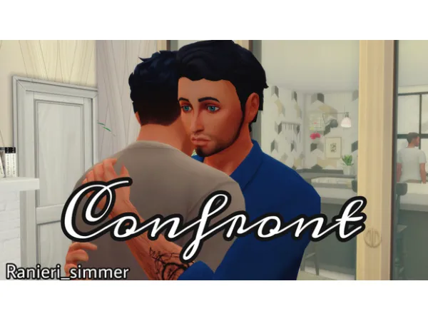 Alpha GIU Confront Posepack by Ranieri_simmer - The Sims 4 Custom Content