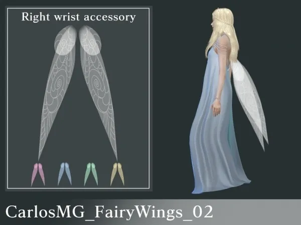 Alpha CarlosMG_FairyWings_02 - The Sims 4 Custom Content
