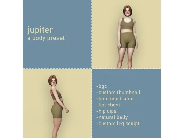 Maxis Match jupiter body preset - The Sims 4 Custom Content