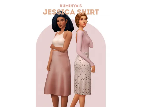 Maxis Match Jessica Skirt by Kumikya updated - The Sims 4 Custom Content