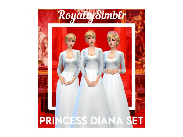 Maxis Match Princess Diana Set - The Sims 4 Custom Content