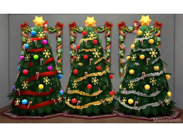 Maxis Match MelonSloths Christmas calendar Day 4 Grander christmas tree - The Sims 4 Custom Content