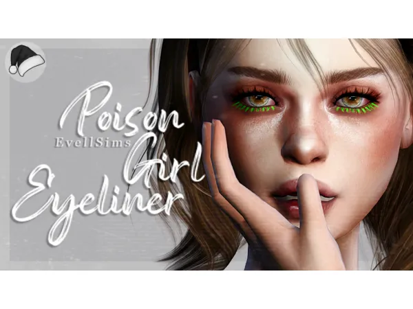 Maxis Match Evells Advent Calendar Day 5 Poison Girl Eyeliner - The Sims 4 Custom Content