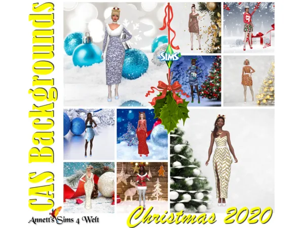 Maxis Match CAS Backgrounds Christmas 2020 - The Sims 4 Custom Content