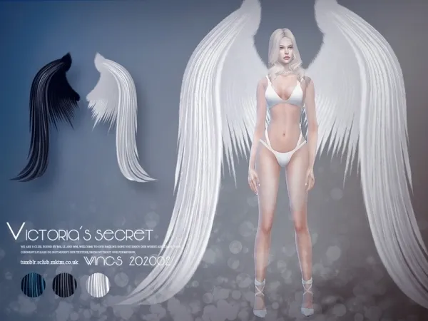 Alpha S Club LL wings 202002 - The Sims 4 Custom Content