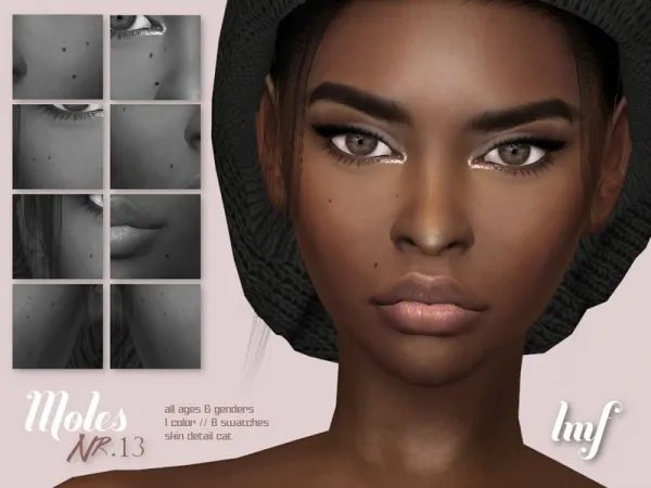 Alpha IzzieMcFire's IMF Moles N13 - The Sims 4 Custom Content