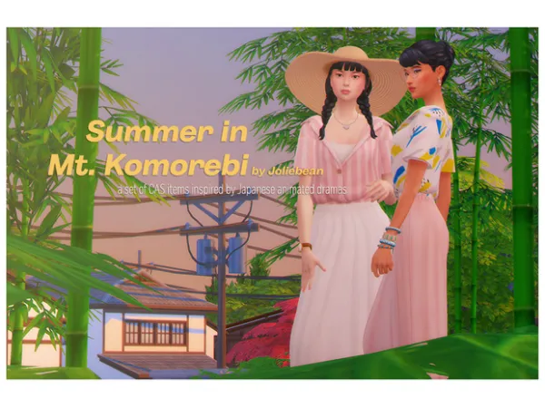 Maxis Match Summer in Mt Komorebi set by Joliebean by Joliebean - The Sims 4 Custom Content