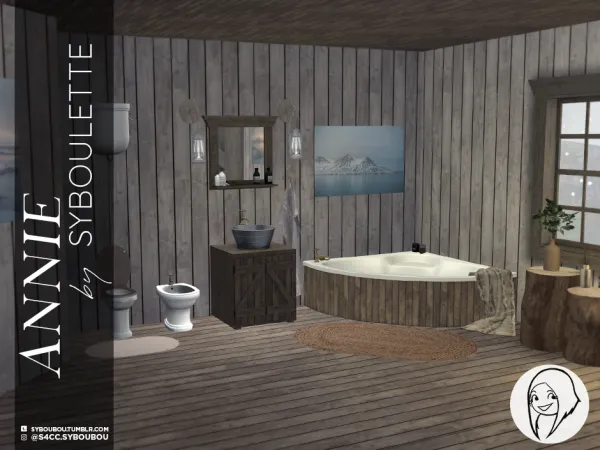 Alpha ANNIE BATHROOM SET - The Sims 4 Custom Content