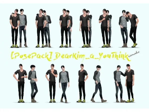 Alpha DearKim_a_YouThink (remake) - The Sims 4 Custom Content