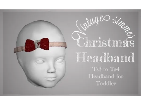 Alpha Christmas Headband - The Sims 4 Custom Content