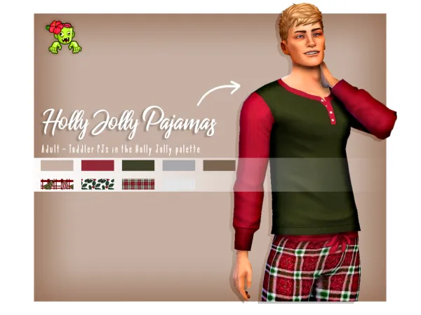 Maxis Match Advent Calendar Day 10 Family Pajamas - The Sims 4 Custom Content