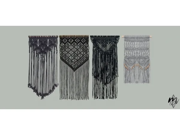 Macrame Wall Deco - The Sims 3 Custom Content