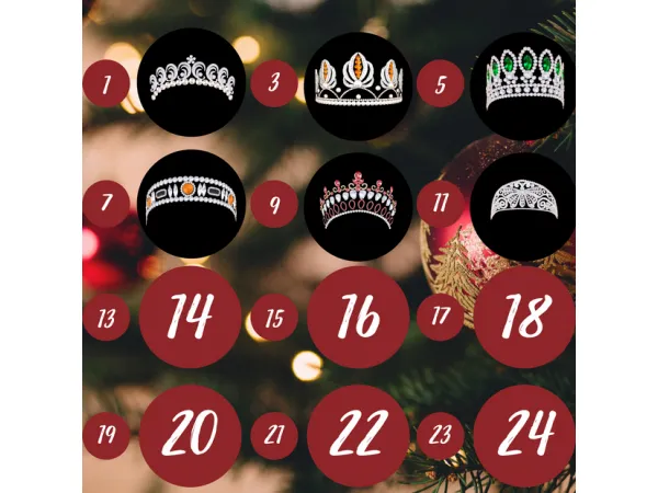 Alpha Advent Calendar Diamond Butterfly Cartier by Glitterberry Sims - The Sims 4 Custom Content