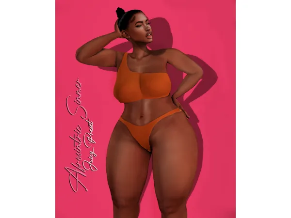 Alpha Juicy Preset by Afrosimtric Simmer - The Sims 4 Custom Content