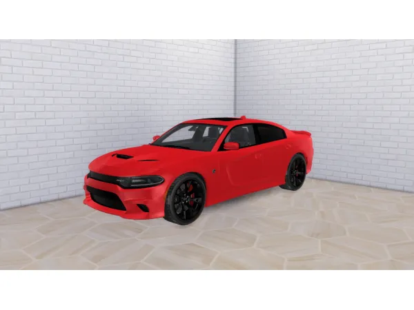 Maxis Match 2016 Dodge Charger SRT Hellcat - The Sims 4 Custom Content
