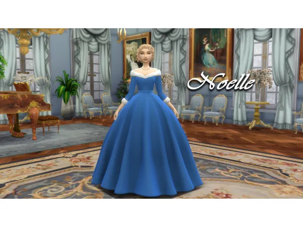Maxis Match The Noelle Dress - The Sims 4 Custom Content