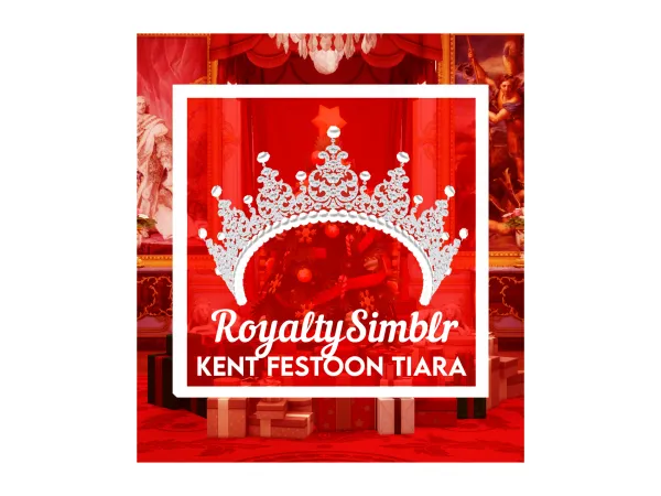 Alpha Kent Festoon Tiara and Kent Diamond Earrings December 15th Gift - The Sims 4 Custom Content