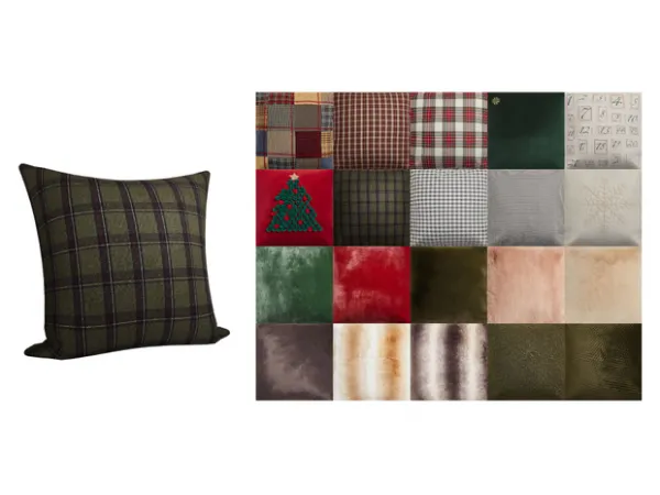 Maxis Match Zara HOME Collection Christmas Throw Pillow by Sooky88 - The Sims 4 Custom Content