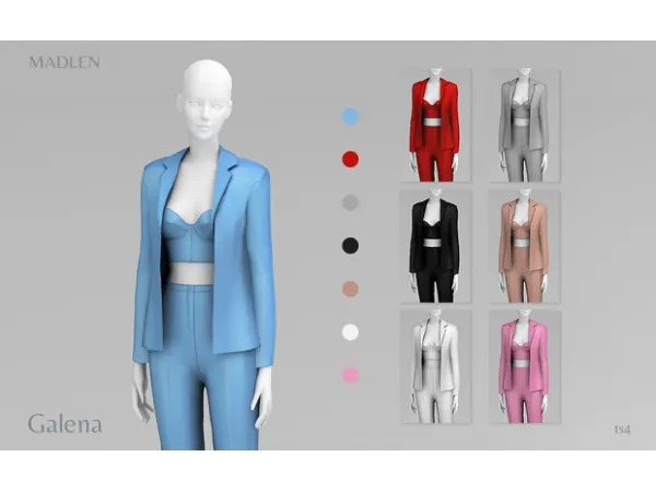 Maxis Match Madlen Galena Outfit by Madlen - The Sims 4 Custom Content