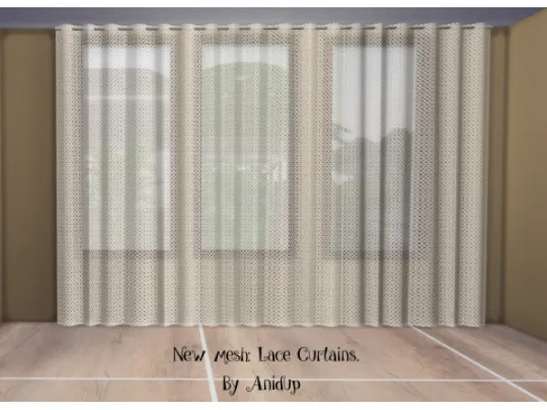Alpha Lace Curtains - The Sims 4 Custom Content
