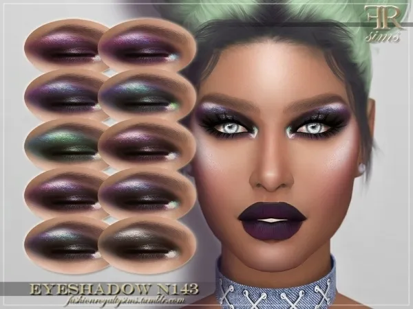 Alpha FashionRoyaltySims' FRS Eyeshadow N143 - The Sims 4 Custom Content