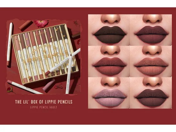 Maxis Match Lippie Pencil Vault - The Sims 4 Custom Content