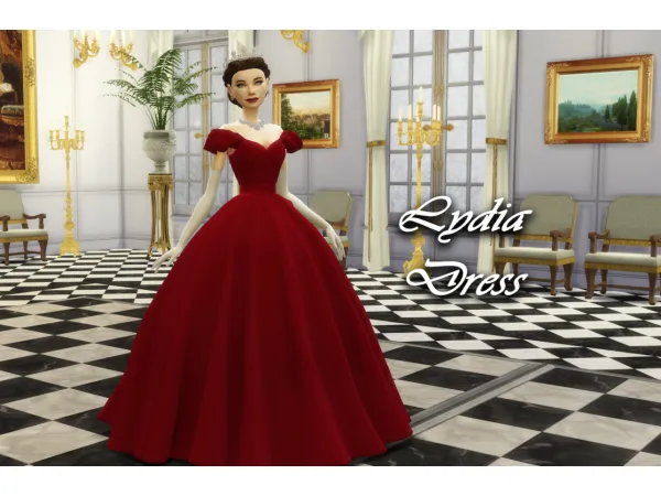 Maxis Match The Lydia Dress - The Sims 4 Custom Content