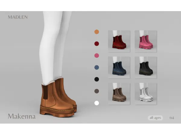 Maxis Match Madlen Makenna Boots by Madlen - The Sims 4 Custom Content