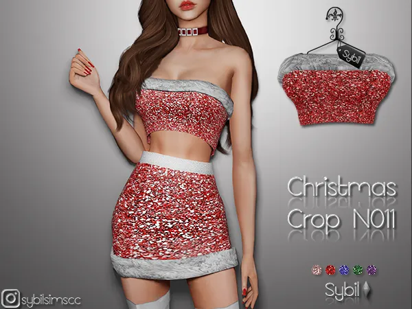Alpha Christmas Crop N011 - The Sims 4 Custom Content