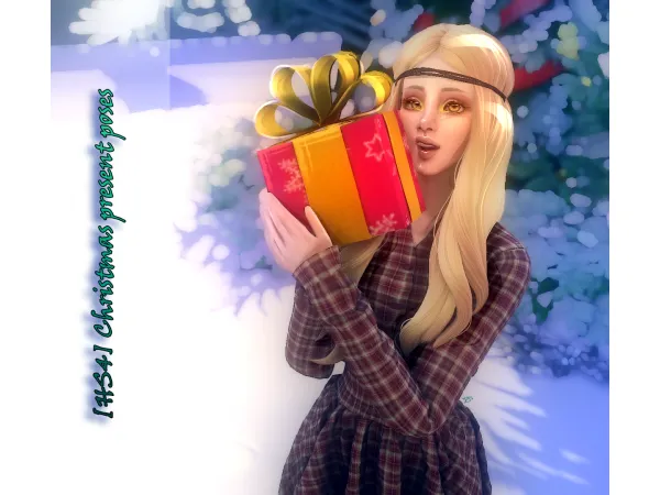 Maxis Match HoneysSims4 [HS4] Christmas present poses - The Sims 4 Custom Content
