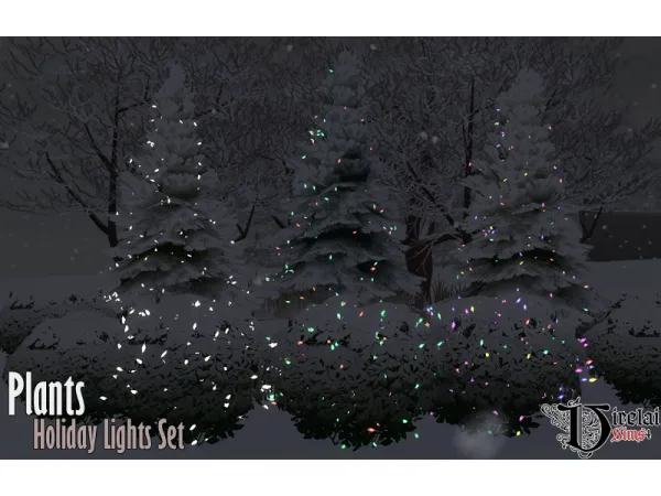 Alpha Holiday lights - The Sims 4 Custom Content