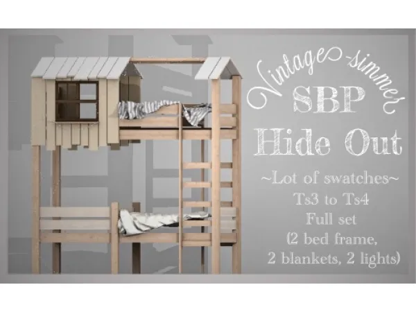 Alpha SBP Hide Out - The Sims 4 Custom Content