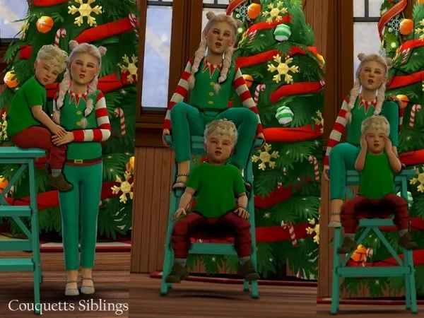 Alpha Couquetts Simblings - The Sims 4 Custom Content