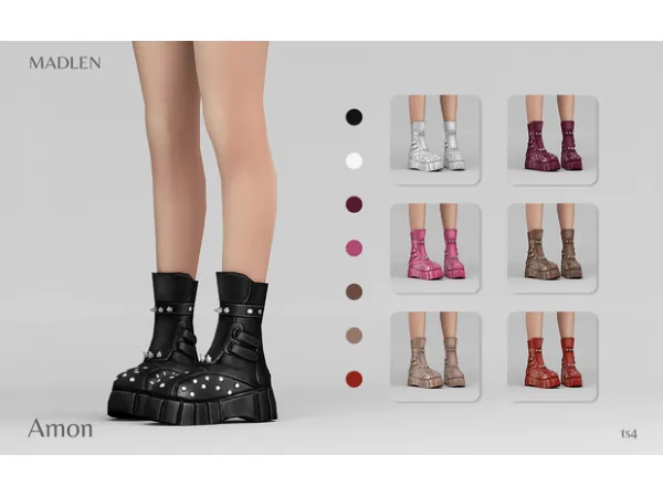 Maxis Match Madlen Amon Boots by Madlen - The Sims 4 Custom Content