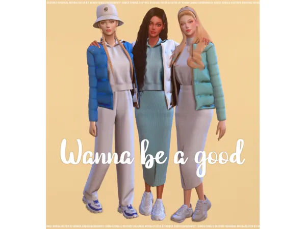 Alpha Wanna be a good set [뉴엔] by new_en092 - The Sims 4 Custom Content
