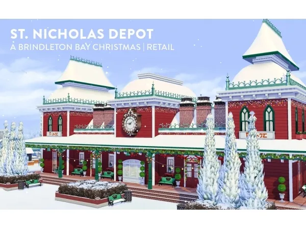 Maxis Match St Nicholas Depot Retail - The Sims 4 Custom Content