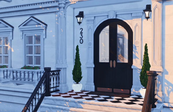 Maxis Match Discover University Recolor Doors by simsfinds - The Sims 4 Custom Content