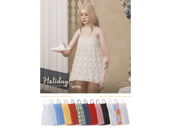 Maxis Match Holiday Collection Dress01 - The Sims 4 Custom Content