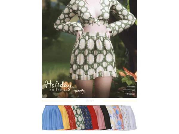 Maxis Match Holiday Collection Skirt01 - The Sims 4 Custom Content