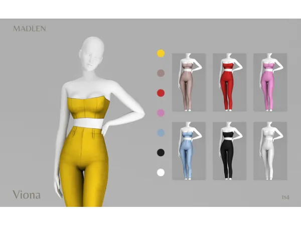 Maxis Match Madlen Viona Outfit by Madlen - The Sims 4 Custom Content
