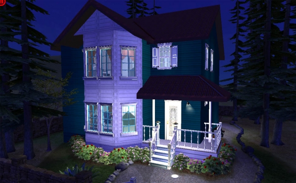 Victorian Eclectic Family Home by simsfinds - The Sims 2 custom content