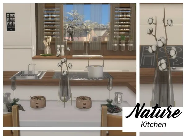 Alpha Nature Kitchen - The Sims 4 Custom Content