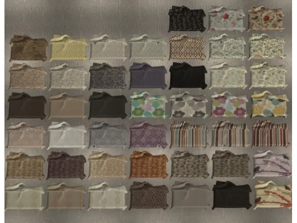 45 MORE Recolours of Jonesi's Bed Blanket by sarah*rose - The Sims 2 custom content