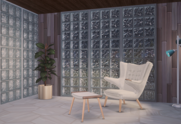 Alpha Glassblock Windows by simsfinds - The Sims 4 Custom Content